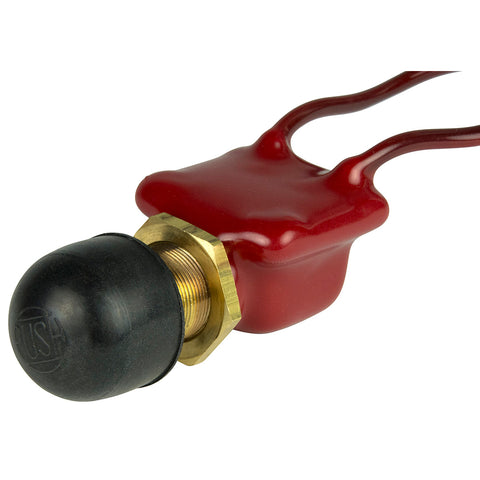 BEP 2-Position SPST PVC Coated Push Button Switch - OFF/(ON) [1001506] - American Offshore