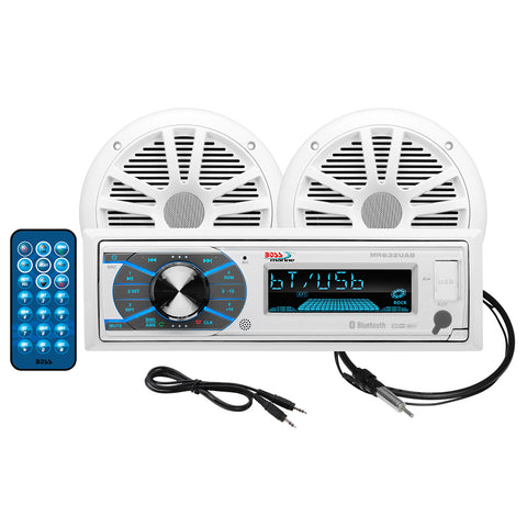 Boss Audio MCK632WB.6 Package w/AM/FM Stereo  Pair of 6.5" Speakers [MCK632WB.6] - American Offshore