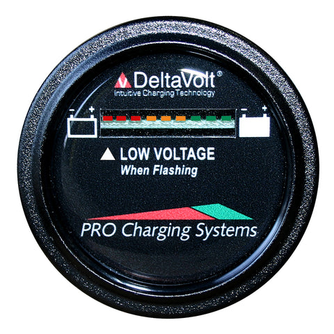 Dual Pro Battery Fuel Gauge - DeltaView Link Compatible - 12V System (1-12V Battery, 2-6V Batteries) [BFGWOV12V] - American Offshore