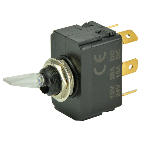 BEP SPDT Lighted Toggle Switch - ON/OFF/ON [1001907] - American Offshore