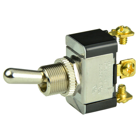 BEP SPDT Chrome Plated Toggle Switch - ON/OFF/(ON) [1002015] - American Offshore