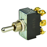 BEP DPDT Chrome Plated Toggle Switch - (ON)/OFF/(ON) [1002012] - American Offshore