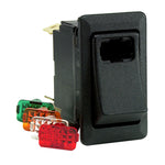 Cole Hersee Lighted Rocker Switch SPST On-Off 4 Blade [58328-101-BP] - American Offshore