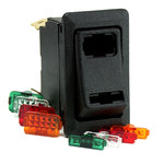 Cole Hersee Lighted Rocker Switch SPDT On-Off-On 4 Blade [58328-103-BP] - American Offshore