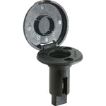 Attwood LightArmor Plug-In Base - 2 Pin - Black - Round [910R2PB-7] - American Offshore