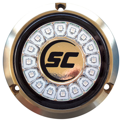 Shadow-Caster Great White Single Color Underwater Light - 16 LEDs - Bronze [SCR-16-GW-BZ-10] - American Offshore