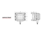 RIGID Industries D-SS Series PRO Flood Surface Mount - Black [261113] - American Offshore