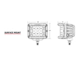 RIGID Industries D-SS Series PRO Spot Surface Mount - Pair - Black [262213] - American Offshore