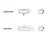 RIGID Industries SR-Q PRO Back Light Kit - Flush Mount Diffused - Pair - Black [980033] - American Offshore