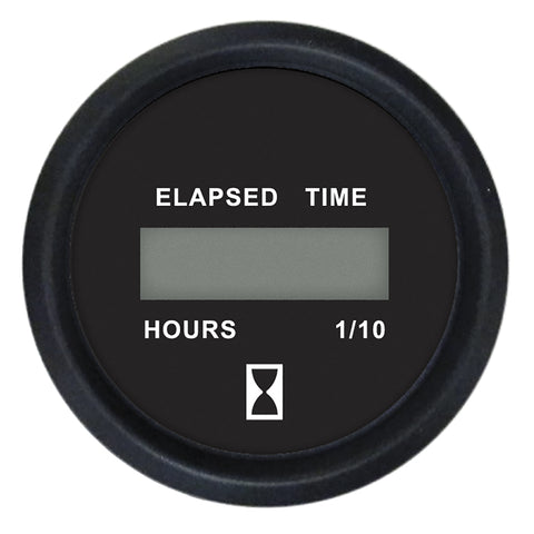 Faria Euro Black 2" Digital Hourmeter Gauge [12835] - American Offshore