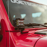 RIGID Industries 2018 Jeep Wrangler JL A-Pillar Mount f/2 D-Series, D-SS, SR-M or Ignite Lights [41659] - American Offshore