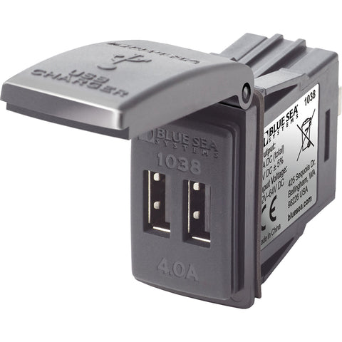 Blue Sea 1038 48V Dual USB Charger Contura Switch Mount [1038] - American Offshore