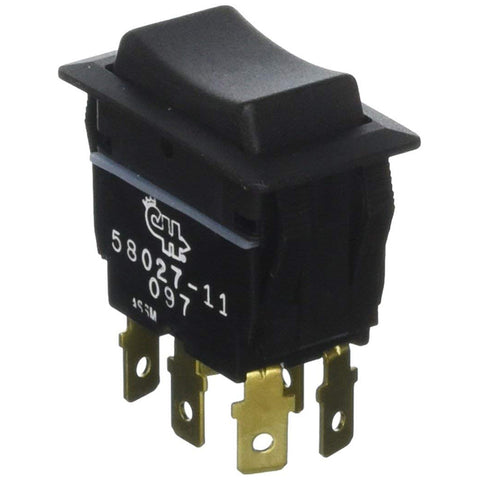 Cole Hersee Sealed Rocker Switch Non-Illuminated DPDT (On)-Off-(On) 6 Blade [58027-11-BP] - American Offshore
