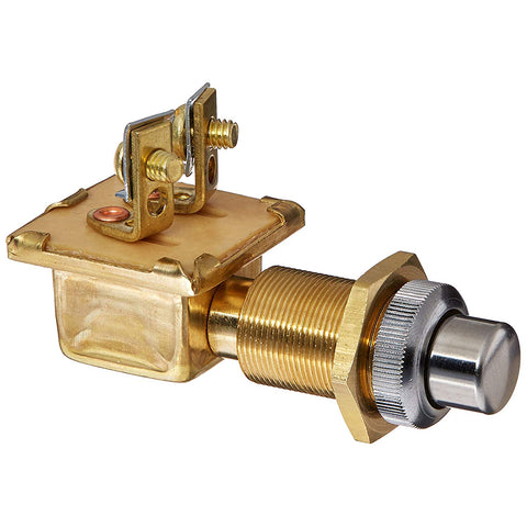 Cole Hersee Heavy Duty Push Button Switch w/Gasket Seal SPST Off-On 2 Screw - 10A [M-485-BP] - American Offshore