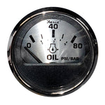 Faria Spun Silver 2" Oil Pressure Gauge [16002] - American Offshore