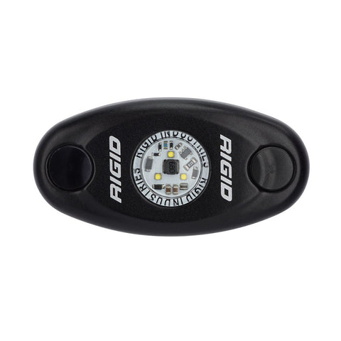 RIGID Industries A-Series Black High Power LED Light Single - Cool White [480093] - American Offshore