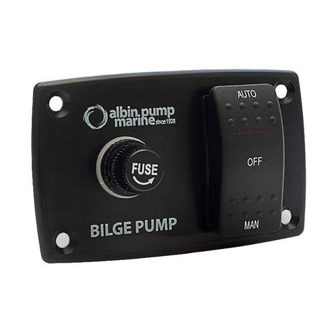 Albin Pump 3-Way Bilge Panel - 12/24V [01-66-027] - American Offshore