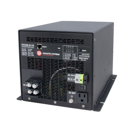 Analytic Systems AC Intelligent Pure Sine Wave Inverter 1200W, 20-40V In, 110V Out [IPSI1200-20-110] - American Offshore