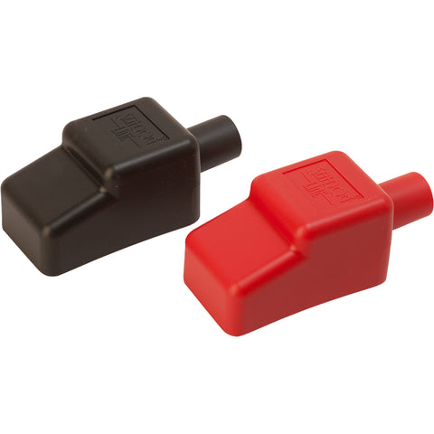Sea-Dog Battery Terminal Covers - Red/Back - 1/2" [415110-1] - American Offshore