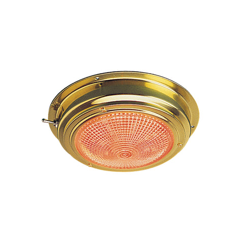 Sea-Dog Brass LED Day/Night Dome Light - 5" Lens [400358-1] - American Offshore