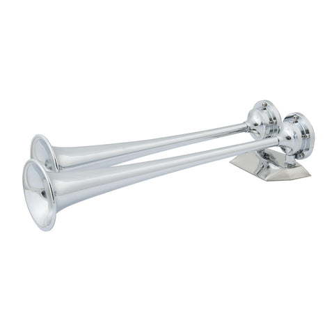 Marinco 12V Chrome Plated Dual Trumpet Air Horn [10106] - American Offshore