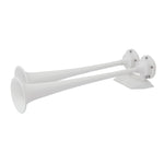 Marinco 12V White Epoxy Coated Dual Trumpet Air Horn [10122] - American Offshore