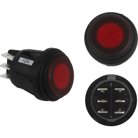 RIGID Industries 3 Position Rocker Switch - Red [40181] - American Offshore