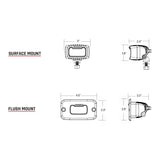 RIGID Industries SR-M Series Pro Diffused Flush Mount - Black [922513] - American Offshore