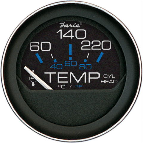 Faria Coral 2" Cylinder Head Temperature Gauge (60-120 F) w/Sender [13009] - American Offshore