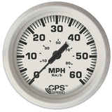 Faria Dress White 4" GPS Speedometer - 60 MPH [33147] - American Offshore