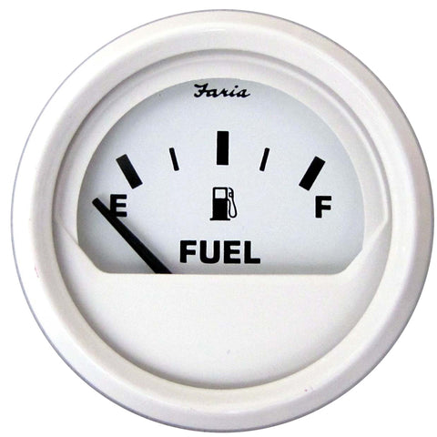 Faria Dress White 2" Fuel Level Gauge (Metric) [13117] - American Offshore