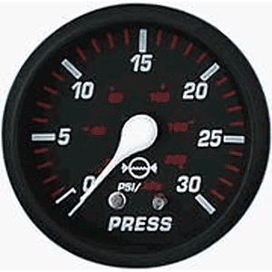 Faria Professional Red 2" Water Pressure Gauge [14612] - American Offshore