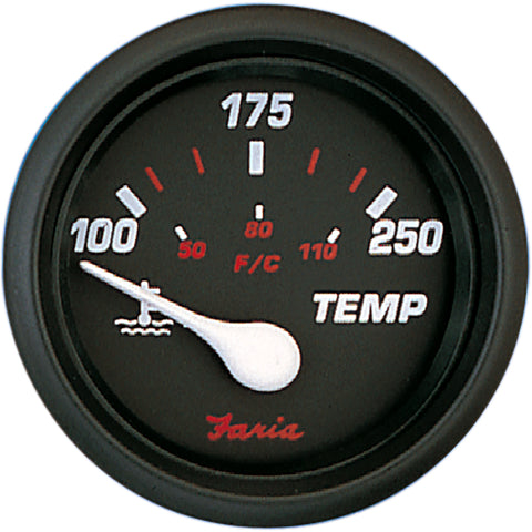 Faria Professional Red 2" Water Temp [14604] - American Offshore