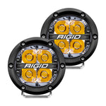 RIGID Industries 360-Series 4" LED Off-Road Spot Beam w/Amber Backlight - Black Housing [36114] - American Offshore