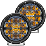RIGID Industries 360-Series 6" LED Off-Road Fog Light Drive Beam w/Amber Backlight - Black Housing [36206] - American Offshore