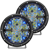 RIGID Industries 360-Series 6" LED Off-Road Fog Light Drive Beam w/Blue Backlight - Black Housing [36207] - American Offshore