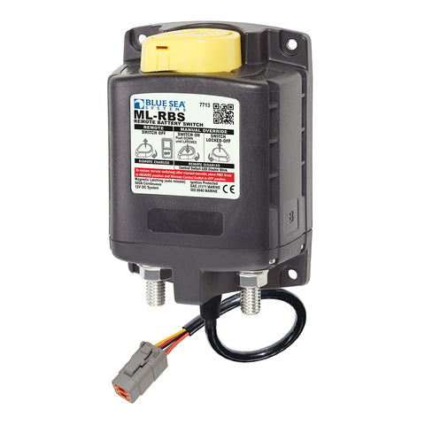 Blue Sea 7713100 ML-RBS Remote Battery Switch w/Manual Control Auto Release  Deutsch Connector - 12V [7713100] - American Offshore