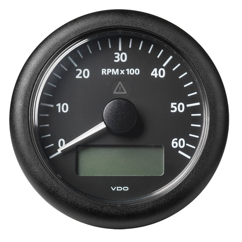 Veratron 3-3/8" (85MM) ViewLine Tachometer w/Multi-Function Display - 0 to 6000 RPM - Black Dial  Bezel [A2C59512393] - American Offshore