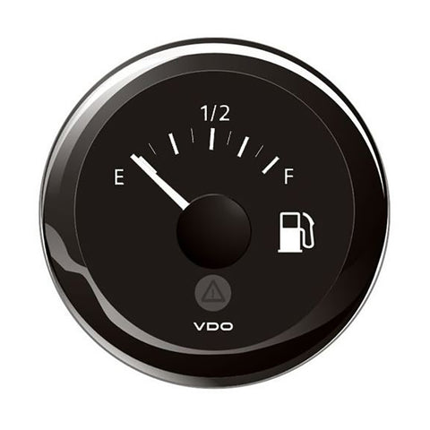 Veratron 52MM (2-1/16") ViewLine Tank Level Gauge E/F - 3-180 Ohm - Black Dial  Bezel [A2C59514091] - American Offshore