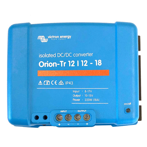 Victron Orion-TR DC-DC Converter - 12 VDC to 12 VDC - 18AMP Isolated [ORI121222110] - American Offshore