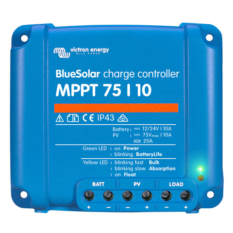 Victron BlueSolar MPPT Charge Controller - 75V - 10AMP [SCC010010050R] - American Offshore