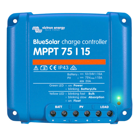 Victron BlueSolar MPPT Charge Controller - 75V - 15AMP [SCC010015050R] - American Offshore