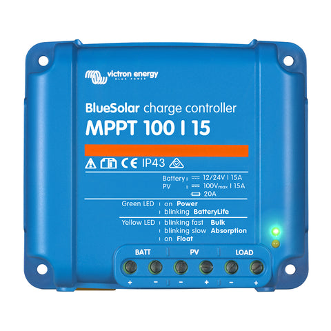 Victron BlueSolar MPPT Charge Controller - 75V - 15AMP [SCC010015050R]