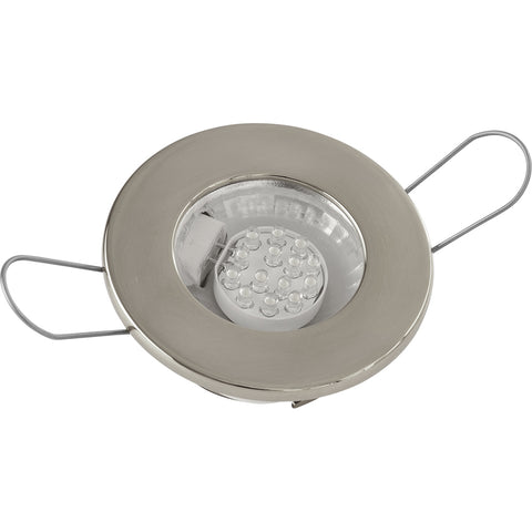 Sea-Dog LED Overhead Light - Brushed Finish - 60 Lumens - Clear Lens - Stamped 304 Stainless Steel [404230-3] - American Offshore