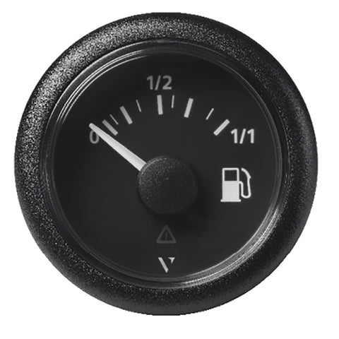 Veratron 52MM (2-1/16") ViewLine Fuel Level Gauge 0-1/1 - 3 to 180 OHM - Black Dial  Round Bezel [A2C59514082] - American Offshore