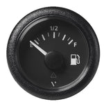 Veratron 52MM (2-1/16") ViewLine Fuel Level Gauge Empty/Full - 240-33.5 OHM - Black Dial  Round Bezel [A2C59514094] - American Offshore