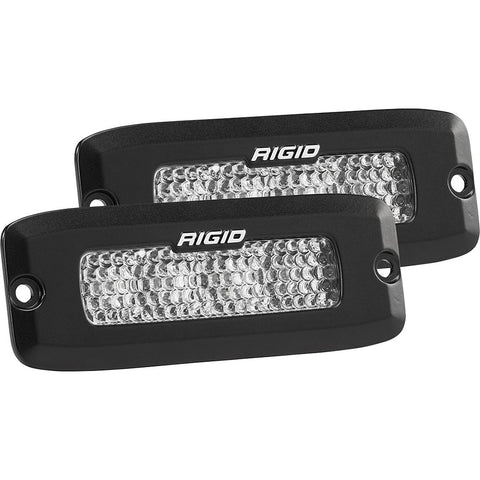 RIGID Industries SR-Q Series PRO Spot Diffused LED - Flush Mount - Pair - Black [925513BLK] - American Offshore