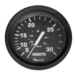 Faria Euro Black 4" Speedometer - 30 Knot (Pitot) [32809] - American Offshore