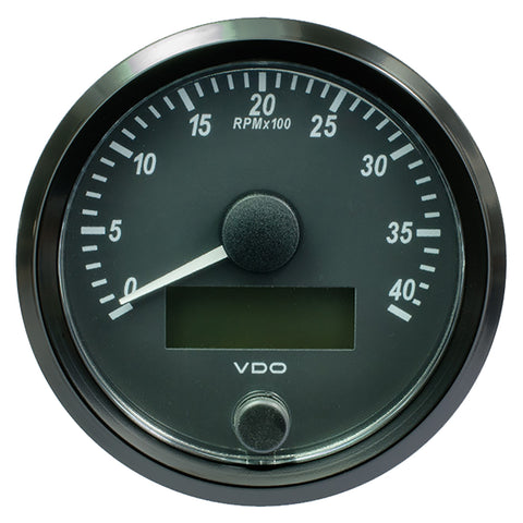 VDO SingleViu 80mm (3-1/8") Tachometer - 4,000 RPM [A2C3832990030] - American Offshore