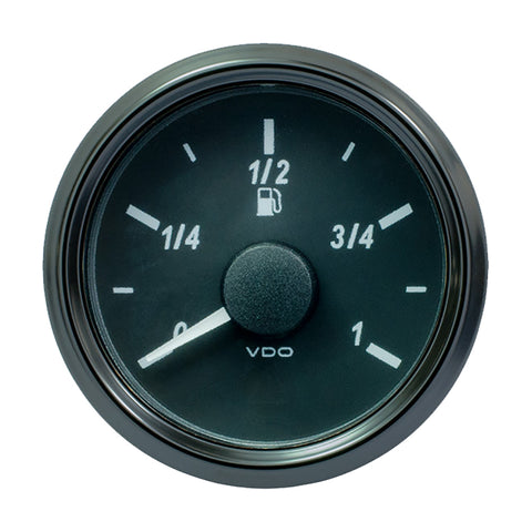 VDO SingleViu 52mm (2-1/16") Fuel Level Gauge - Euro - 3-180 Ohm [A2C3833100030] - American Offshore